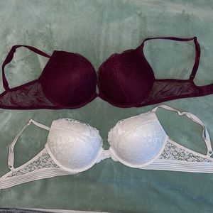 Victoria Secret Bombshell Bras (2 pairs- 36B)